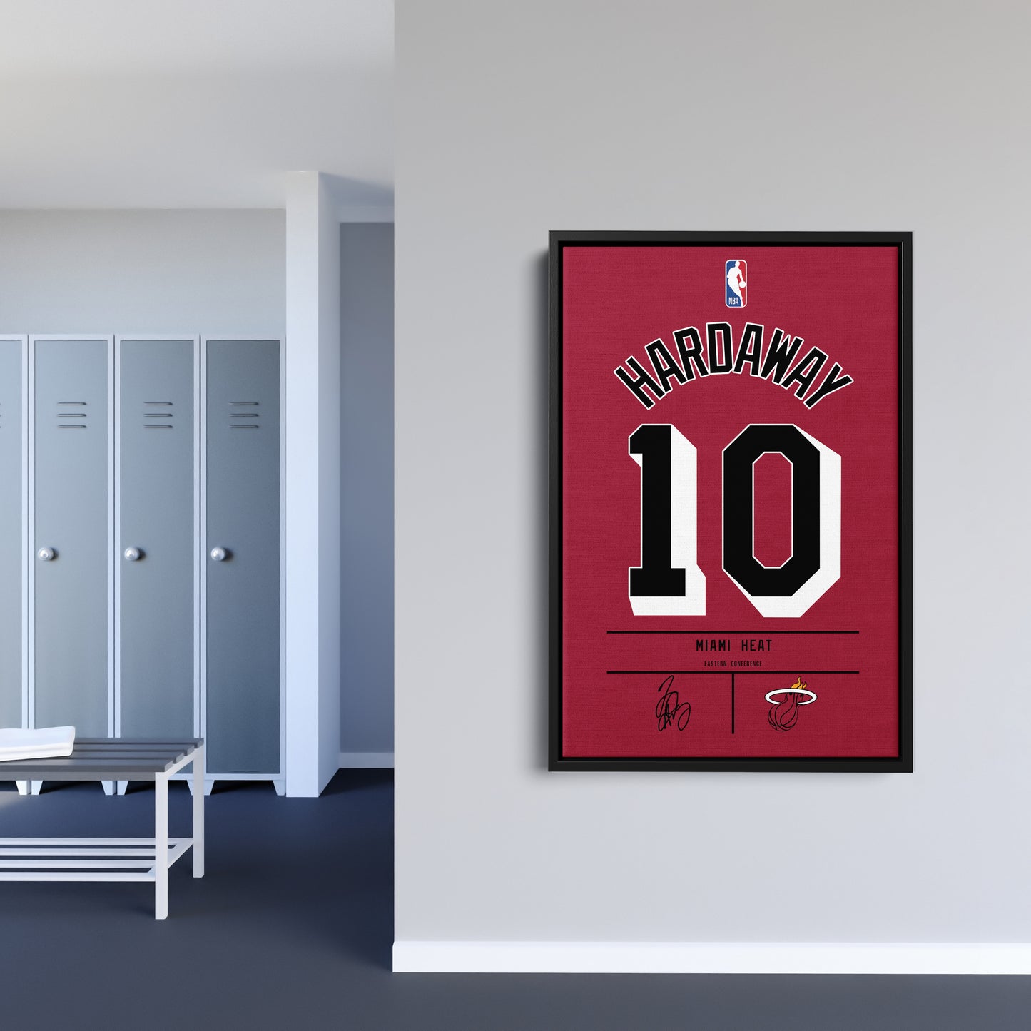 Tim Hardaway Heat Jersey Canvas Print | Wall Art Decor