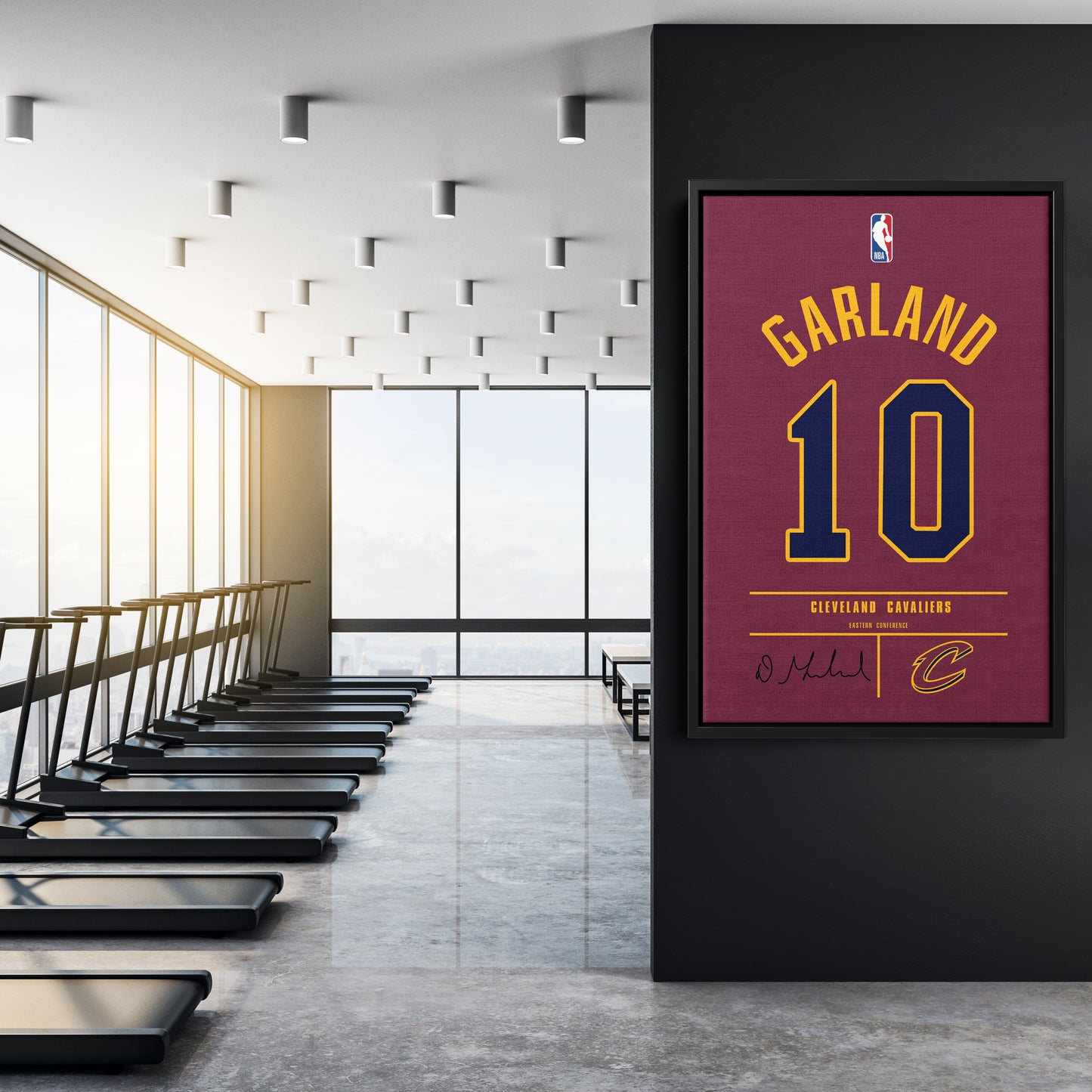 Darius Garland Cavaliers Jersey Canvas Print | Wall Art Decor