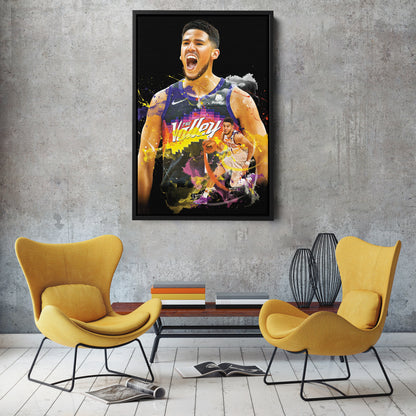 Devin Booker Suns Canvas Print | Phoenix Basketball Wall Art