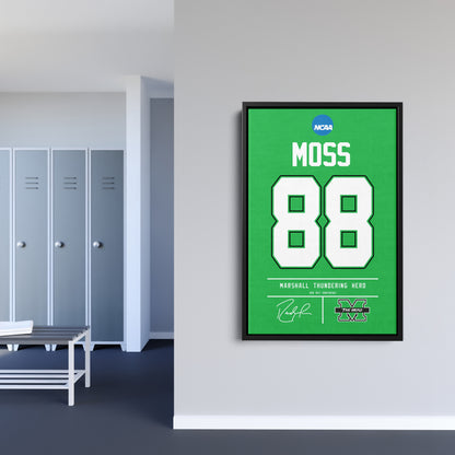 Randy Moss Thundering Herd Jersey Canvas Print | Wall Art Decor