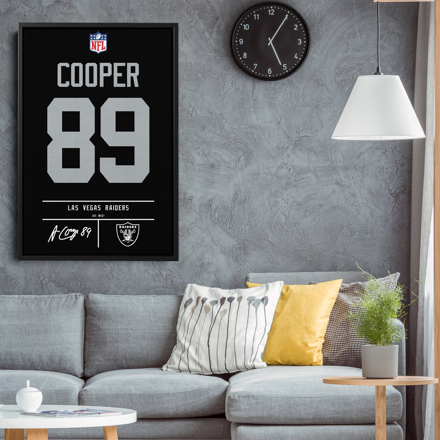 Amari Cooper Las Vegas Raiders Jersey Canvas Wall Art