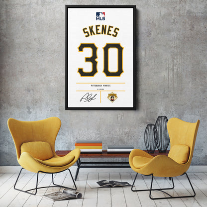 Paul Skenes Pirates Jersey Canvas Print | Wall Art Decor