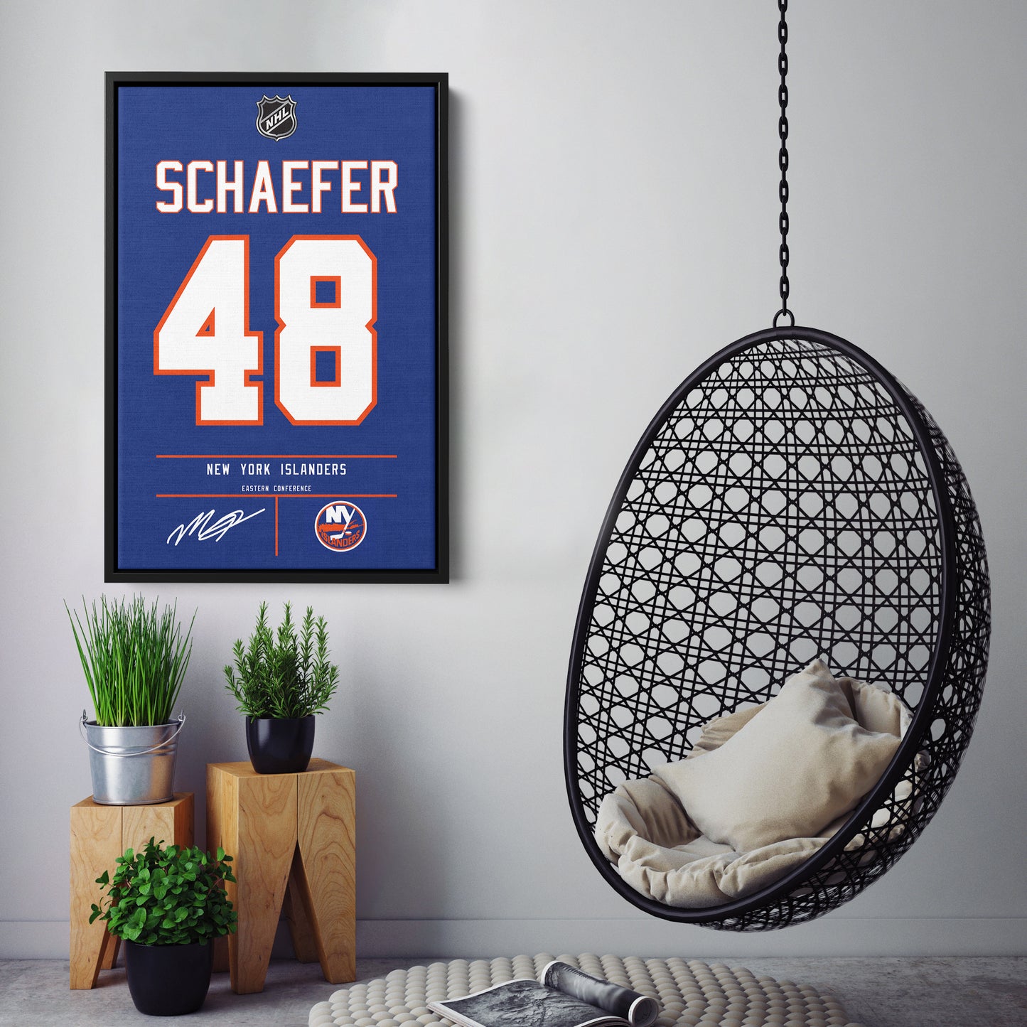 Matthew Schaefer Islanders Jersey Canvas Print | Wall Art Decor