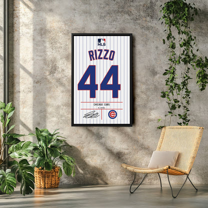 Anthony Rizzo Chicago Cubs Jersey Canvas Wall Art