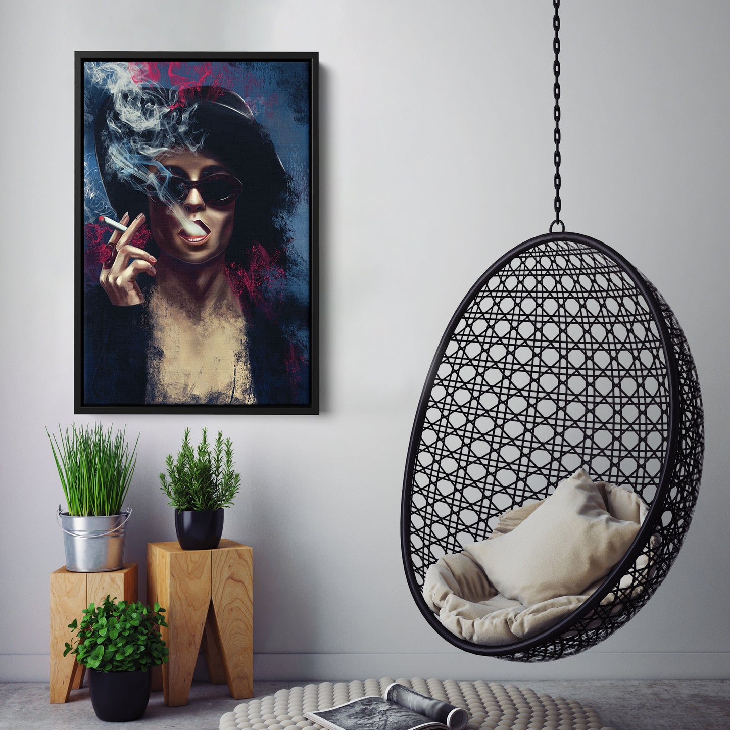 Fight Club Marla Singer Canvas Print | Cult Movie Wall Art