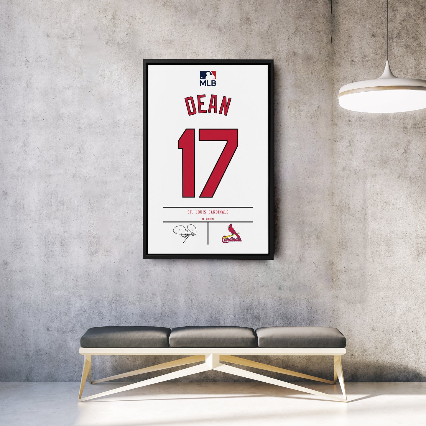 Dizzy Dean  St. Louis Cardinals  Jersey Canvas Wall Art