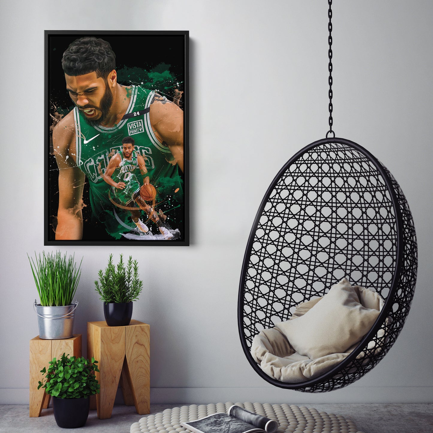 Jayson Tatum Celtics Canvas Print | Boston Basketball Wall Art
