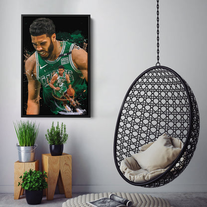 Jayson Tatum Celtics Canvas Print | Boston Basketball Wall Art