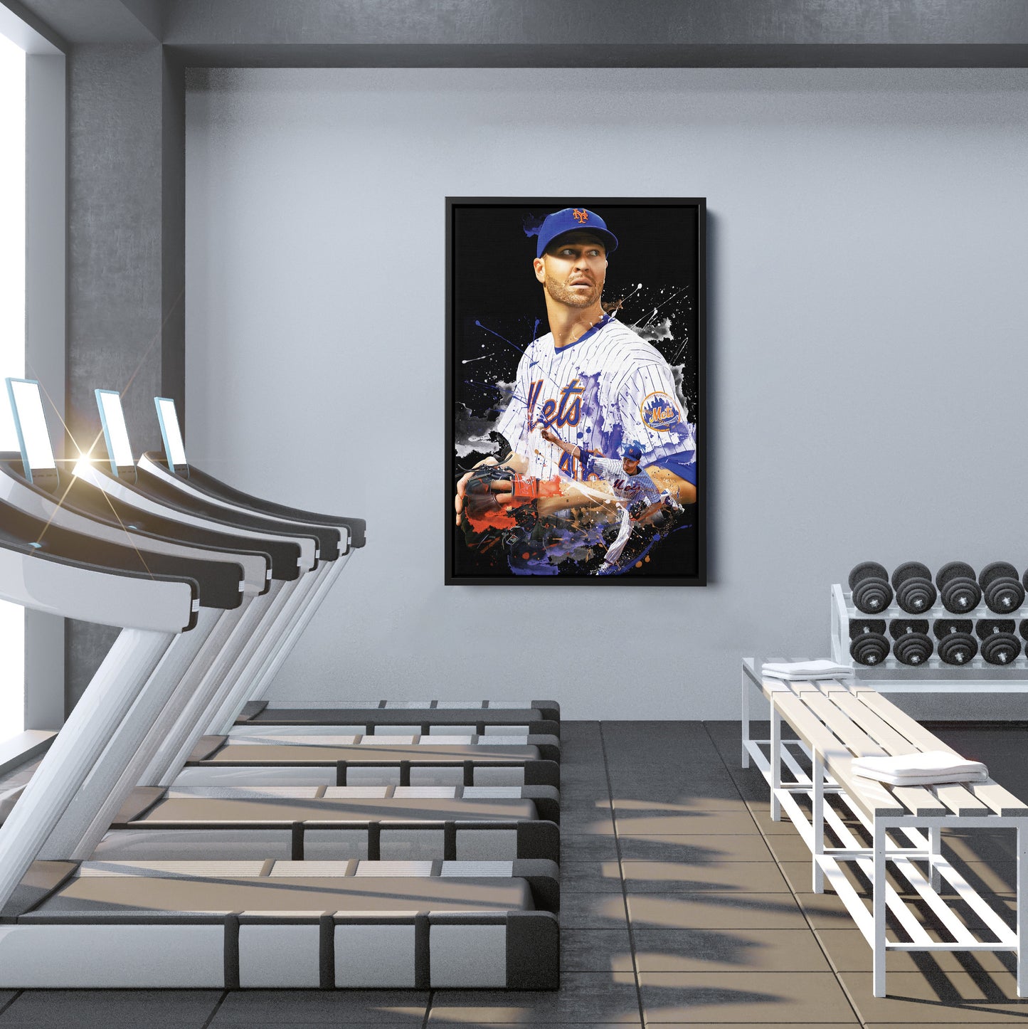 Jacob deGrom Mets Canvas Print | New York Baseball Wall Art