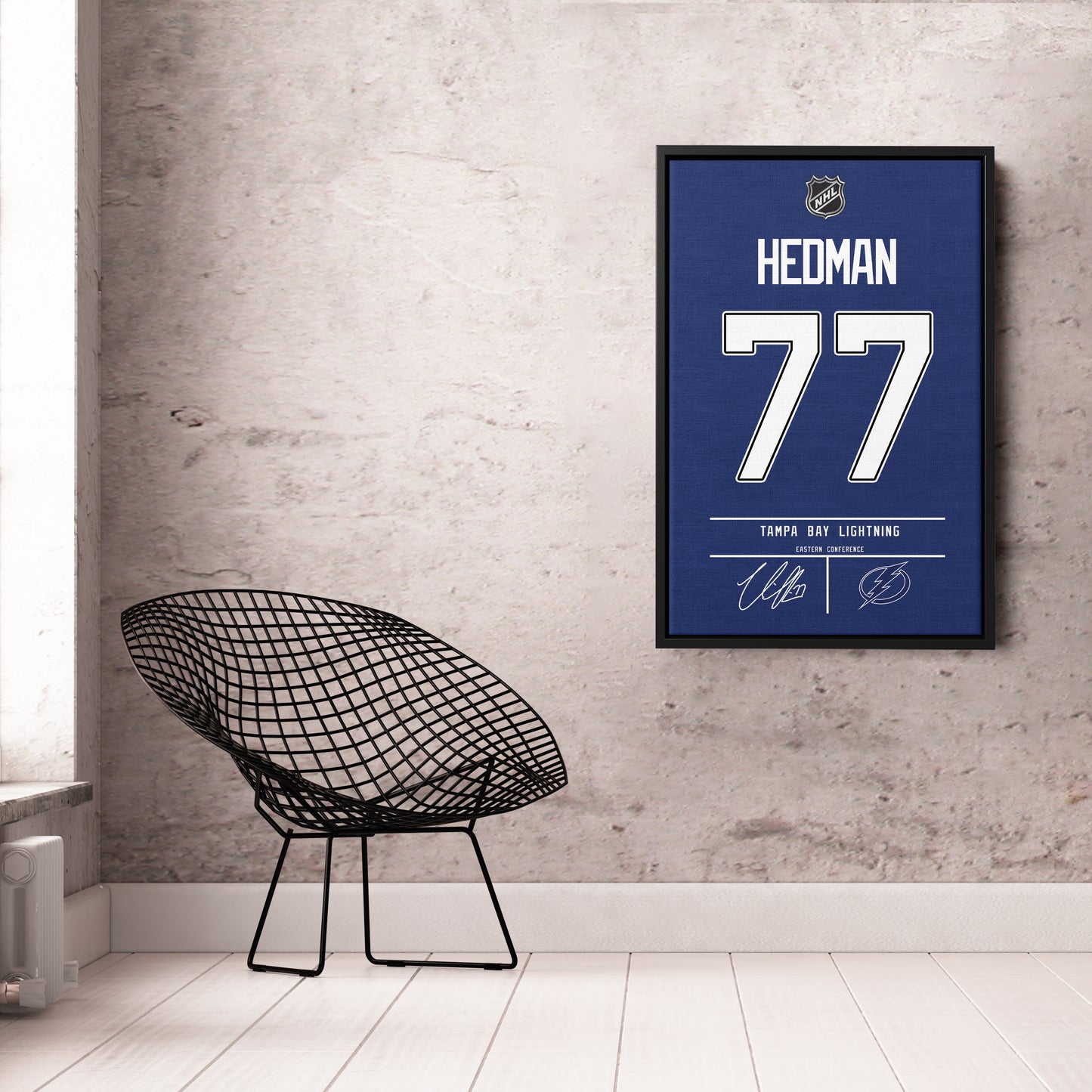 Victor Hedman Lightning Jersey Canvas Print | Wall Art Decor