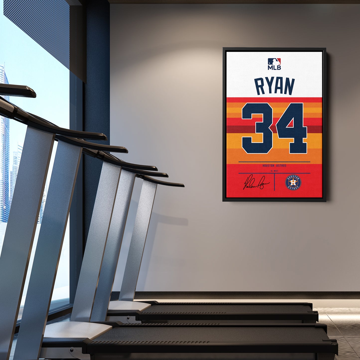 Nolan Ryan Astros Jersey Canvas Print | Wall Art Decor