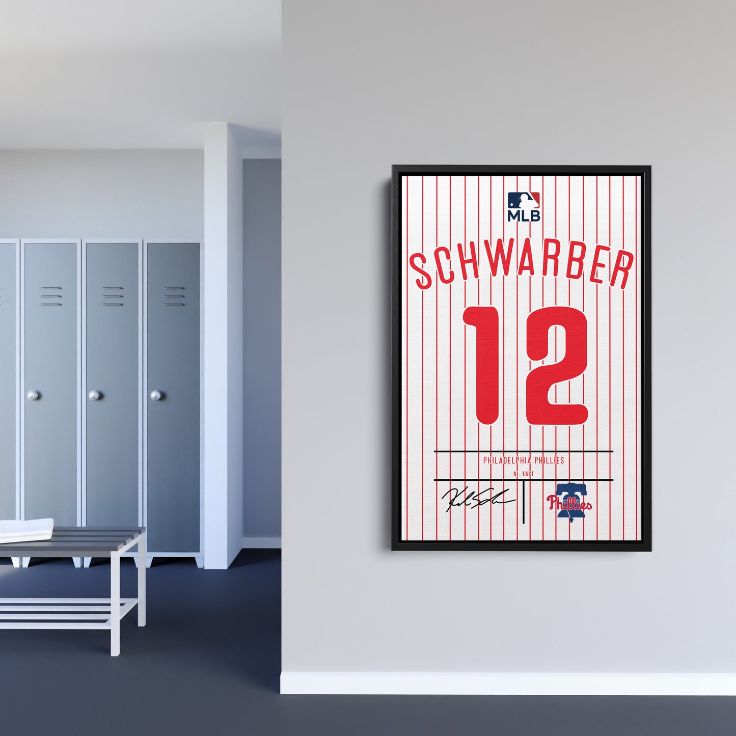 Kyle Schwarber Phillies Jersey Canvas Print | Wall Art Decor
