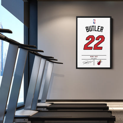 Jimmy Butler Heat Jersey Canvas Print | Wall Art Decor