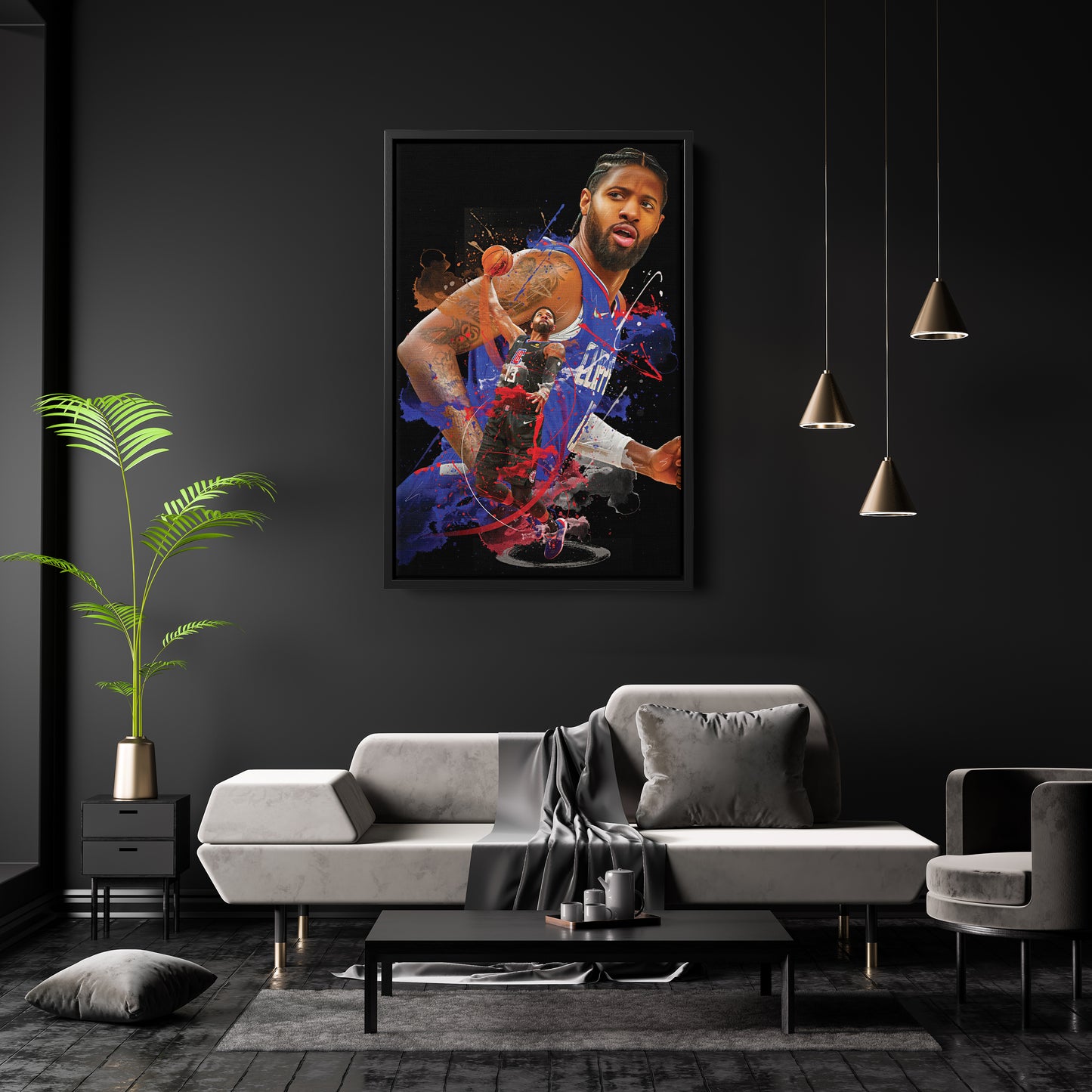 Paul George Clippers Canvas Print | Los Angeles Basketball Wall Art