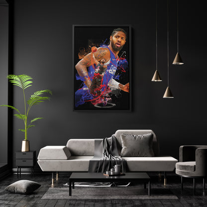Paul George Clippers Canvas Print | Los Angeles Basketball Wall Art