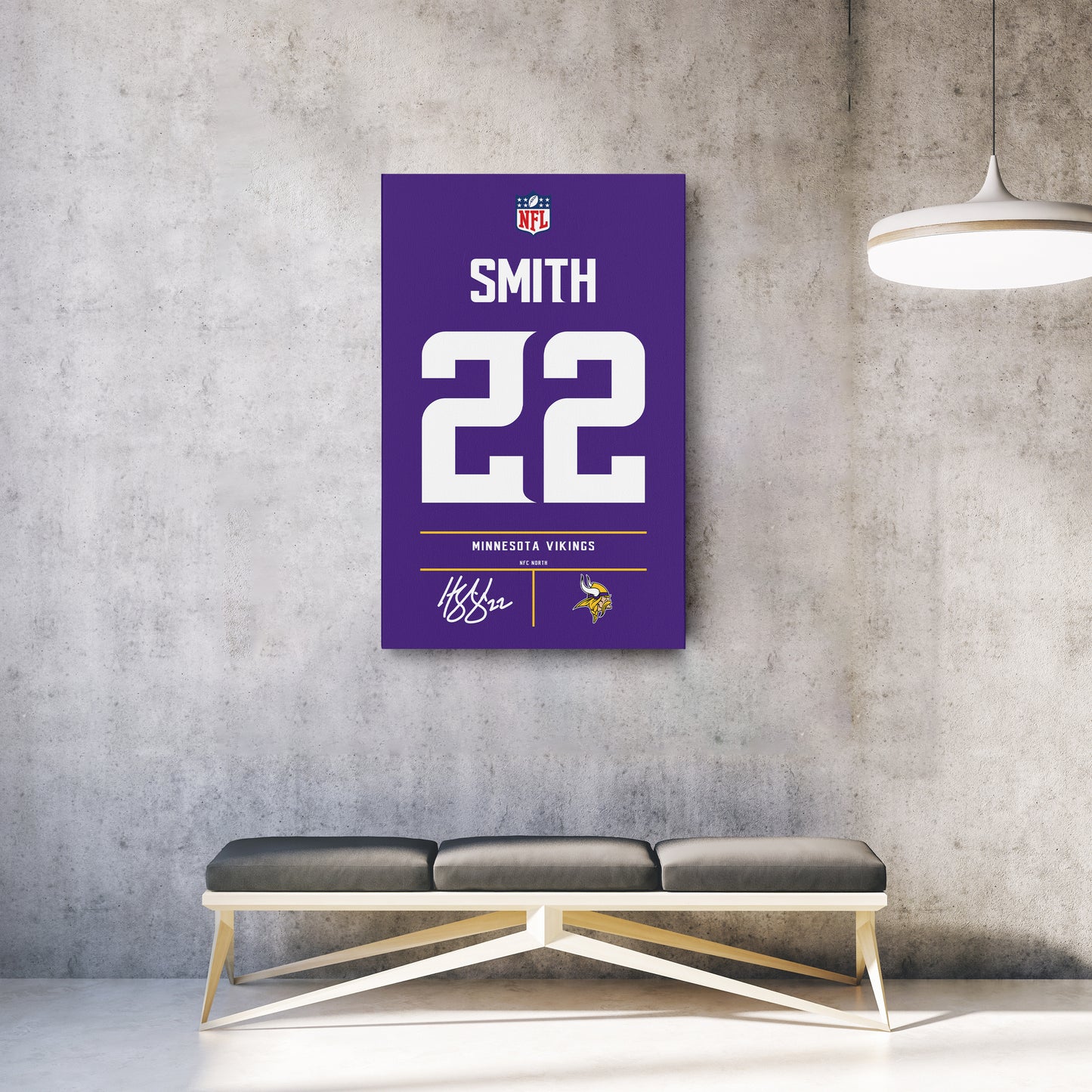 Harrison Smith Minnesota Vikings Jersey Canvas Wall Art