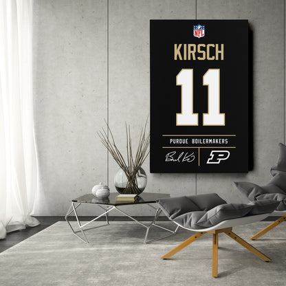 Brandon Kirsch Purdue Boilermakers Jersey Canvas Wall Art
