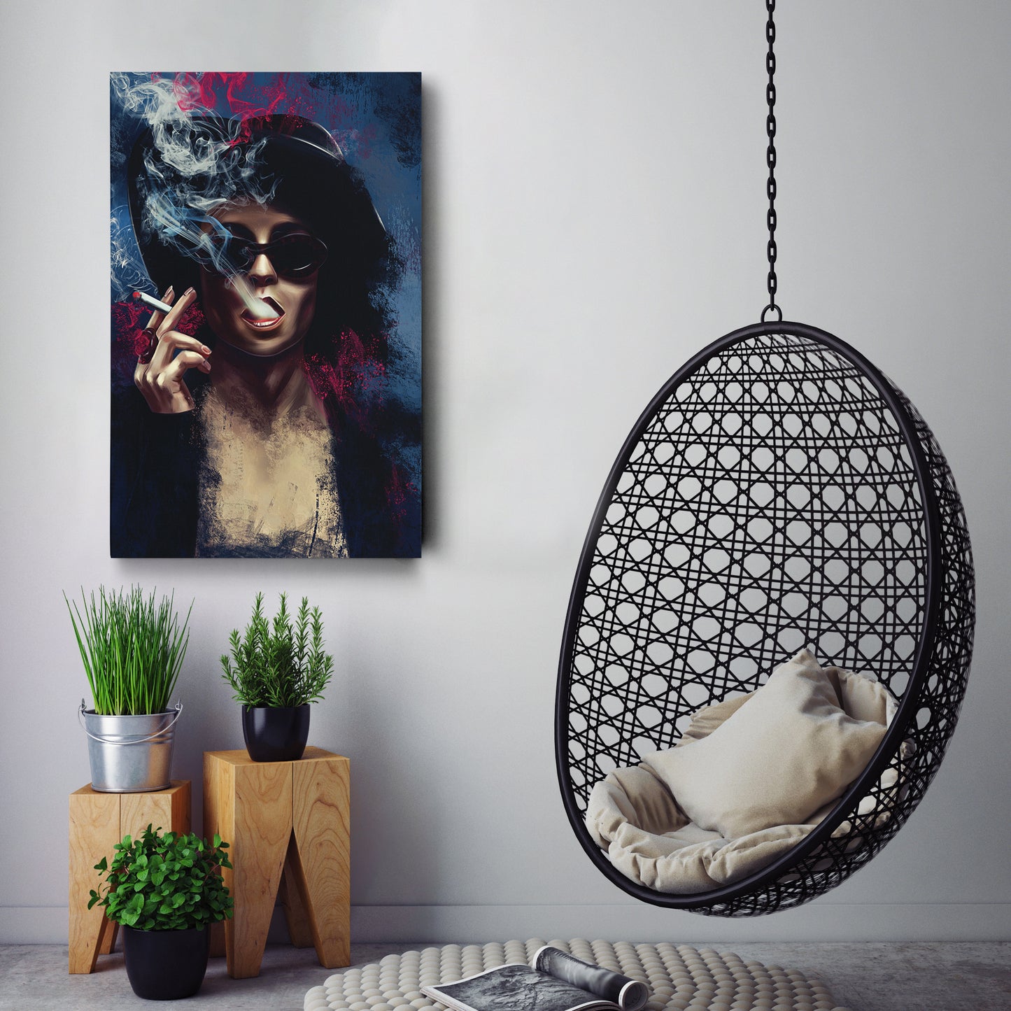 Fight Club Marla Singer Canvas Print | Cult Movie Wall Art