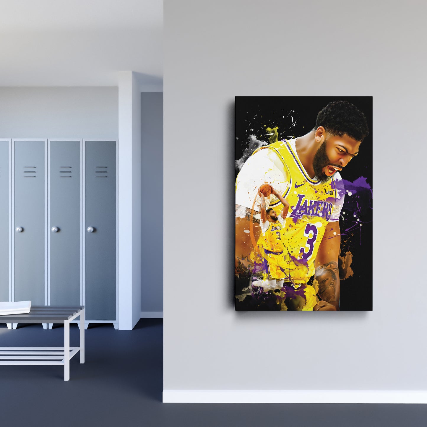 Anthony Davis Lakers Canvas Print | Los Angeles Basketball Wall Art