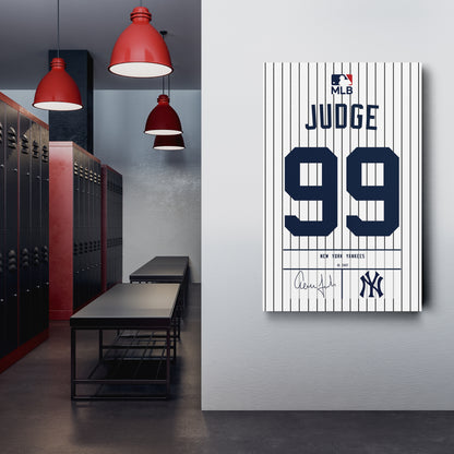 Aaron Judge Yankees Jersey Canvas Print | Wall Art Decor