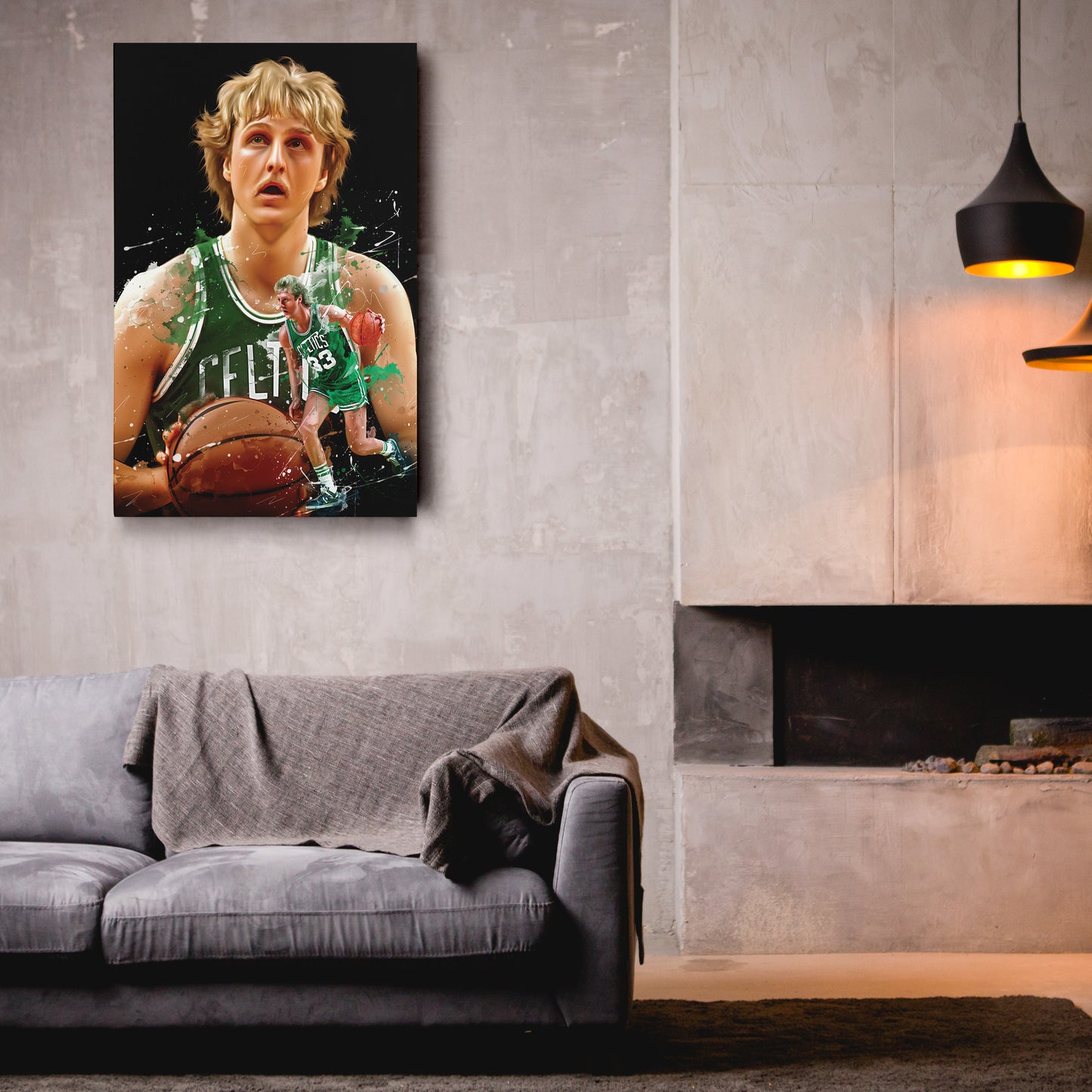 Larry Bird Celtics Canvas Print | Boston Basketball Wall Art
