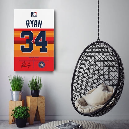 Nolan Ryan Astros Jersey Canvas Print | Wall Art Decor
