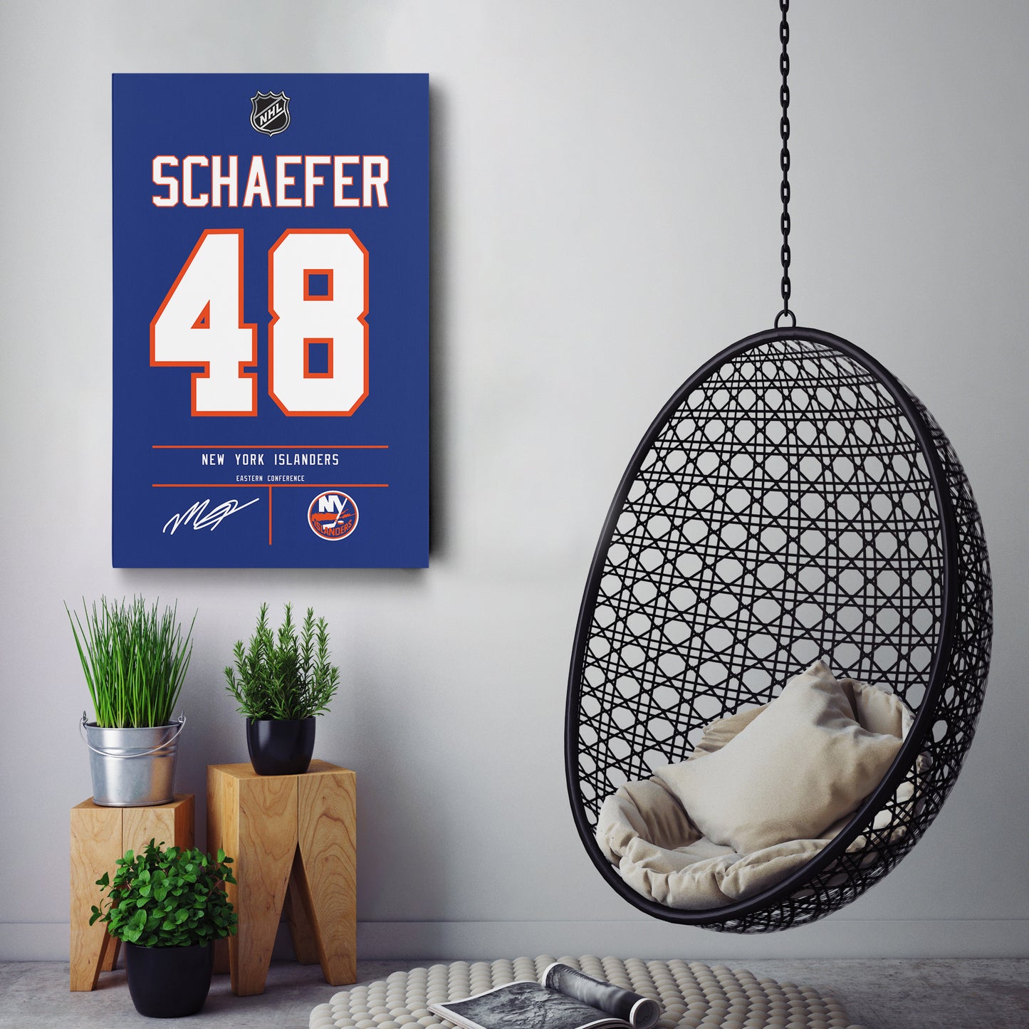 Matthew Schaefer Islanders Jersey Canvas Print | Wall Art Decor