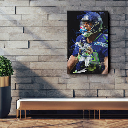 DK Metcalf Seahawks Canvas Print | Seattle Football Wall Art