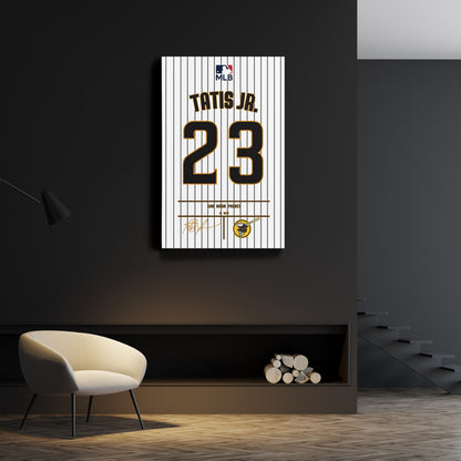 Fernando Tatís Jr. Padres Jersey Canvas Print | Wall Art Decor