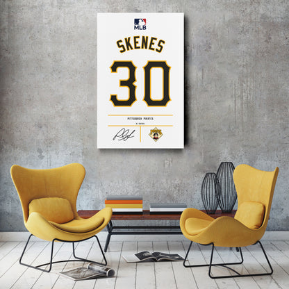 Paul Skenes Pirates Jersey Canvas Print | Wall Art Decor