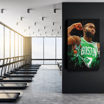 Jaylen Brown Celtics Canvas Print | Boston Basketball Wall Art