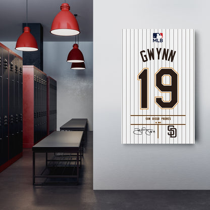 Tony Gwynn Jersey San Diego Padres Jersey Canvas Wall Art