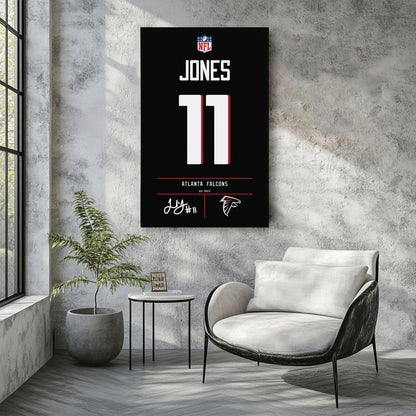 Julio Jones Atlanta Falcons Jersey Canvas Wall Art