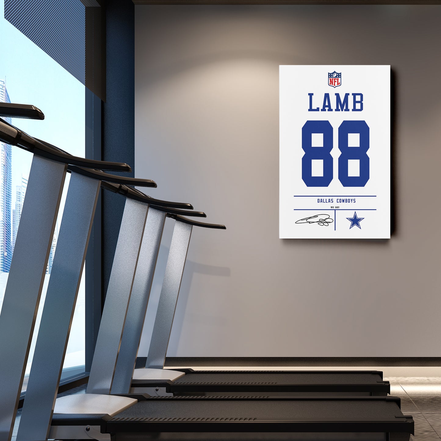 CeeDee Lamb Cowboys Jersey Canvas Print | Wall Art Decor