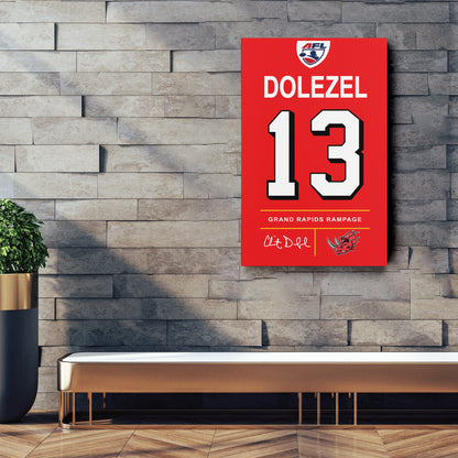Clint Dolezel Rampage Jersey Canvas Print | Wall Art Decor