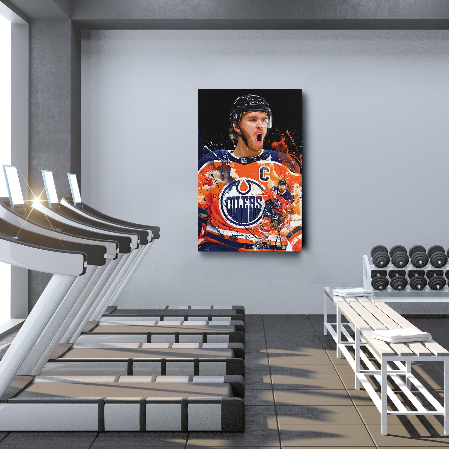 Connor McDavid Edmonton Oilers Canvas Print | NHL Hockey Wall Art