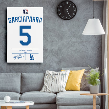 Nomar Garciaparra Dodgers Jersey Canvas Print | Wall Art Decor