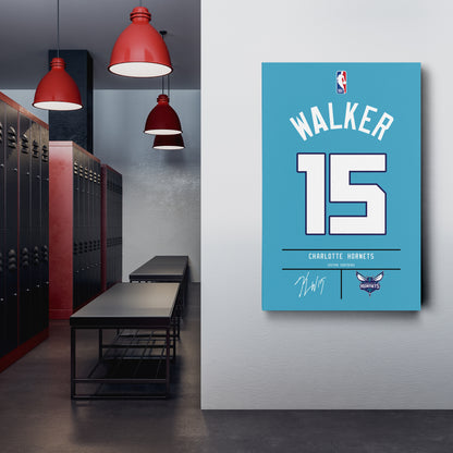 Kemba Walker Hornets Jersey Canvas Print | Wall Art Decor