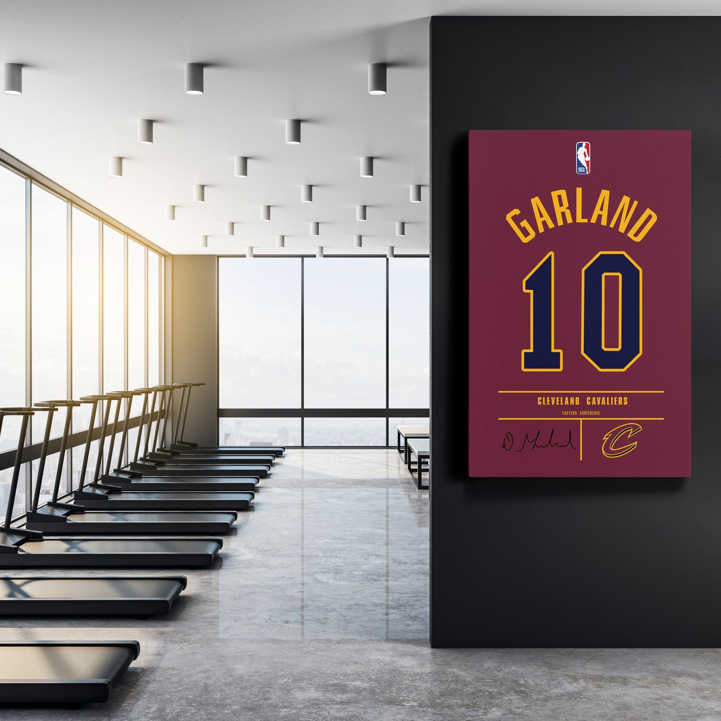 Darius Garland Cavaliers Jersey Canvas Print | Wall Art Decor