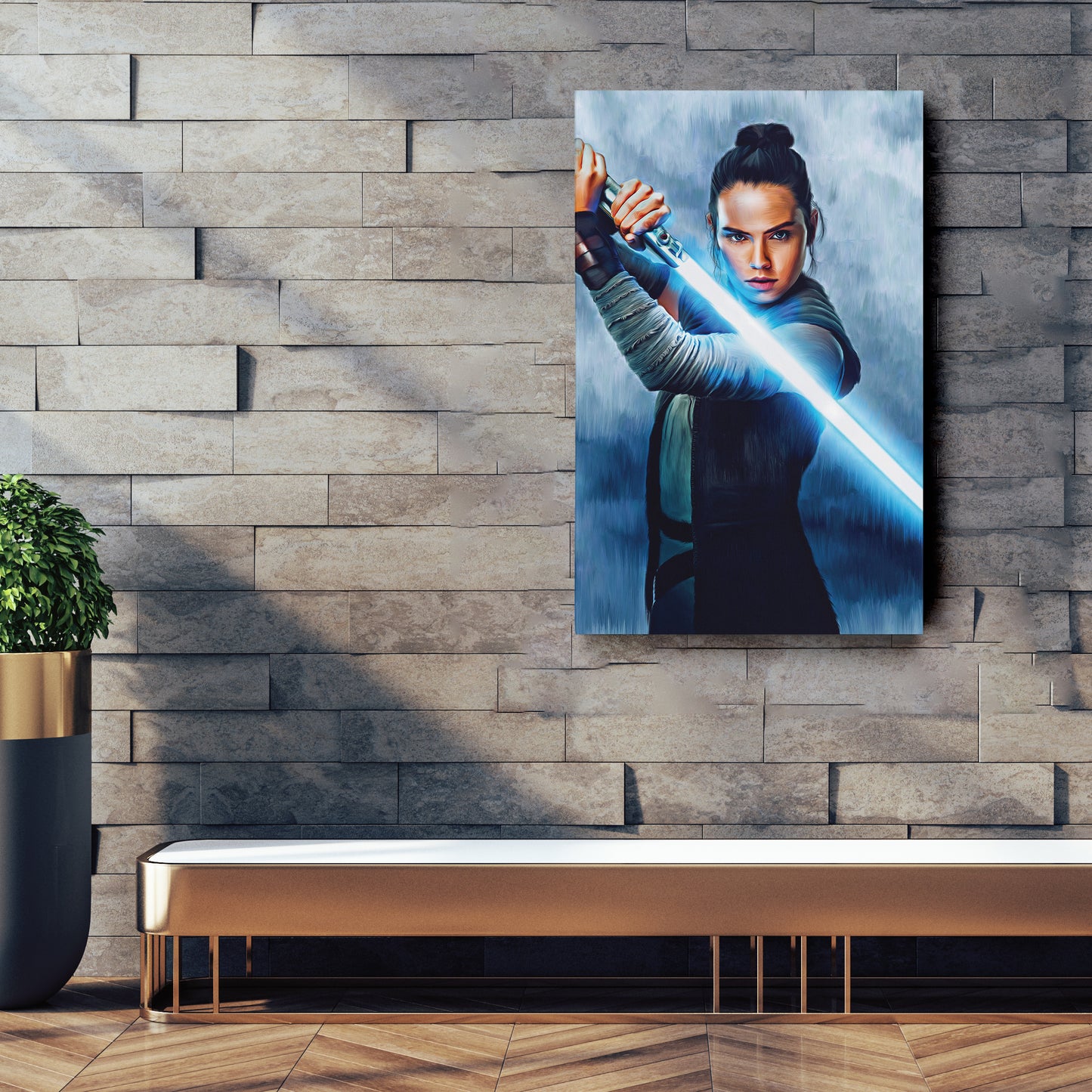 Rey Skywalker Canvas Print | Star Wars Jedi Wall Art