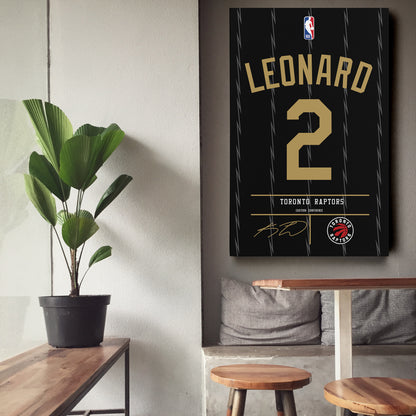 Kawhi Leonard Raptors Jersey Canvas Print | Wall Art Decor