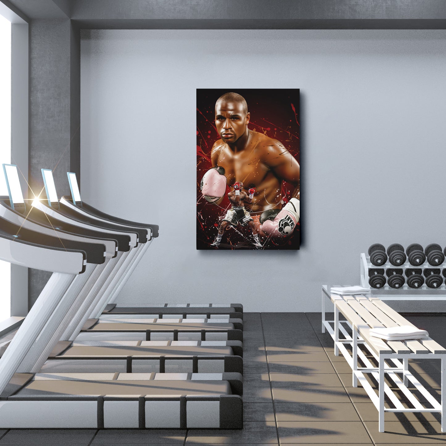 Floyd Mayweather Jr. Canvas Print | Boxing Champion Wall Art