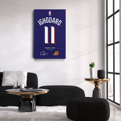 Oso Ighodaro Phoenix Suns Jersey Canvas Wall Art