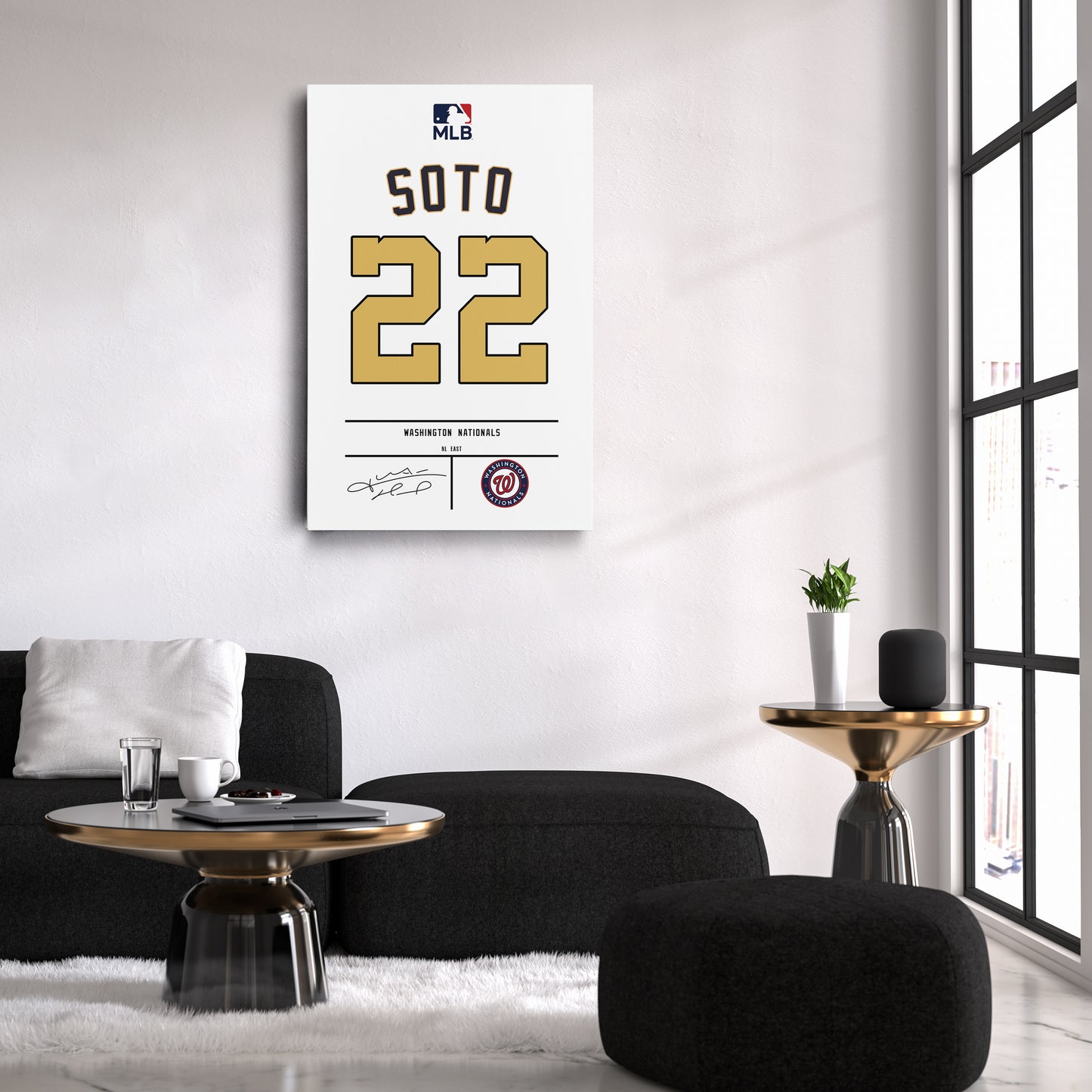 Juan Soto Nationals Jersey Canvas Print | Wall Art Decor