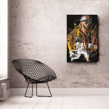 Fernando Tatis Jr. Padres Canvas Print | San Diego Baseball Wall Art