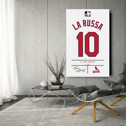 Tony La Russa St. Louis Cardinals Jersey Canvas Wall Art