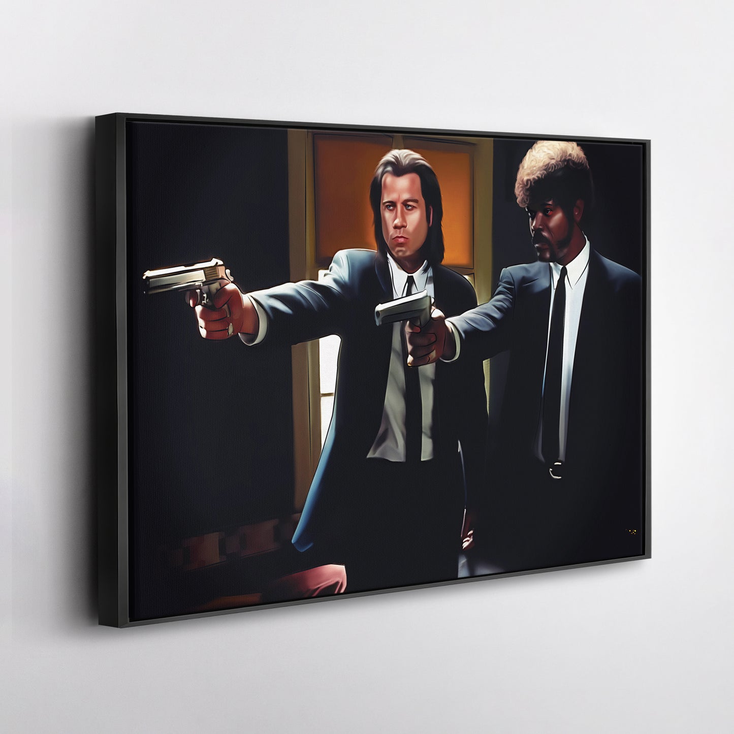 Pulp Fiction Gun Point Canvas Print | Cult Movie Wall Art