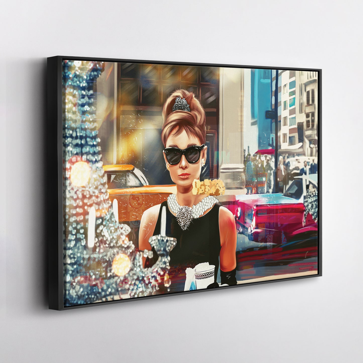 Breakfast at Tiffany’s Canvas Print | Audrey Hepburn Classic Wall Art