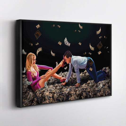 The Wolf of Wall Street Iconic Scene Canvas Print | Movie-Inspired Wall Art
