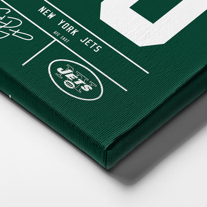 Chad Pennington Jets Jersey Canvas Print | Wall Art Decor